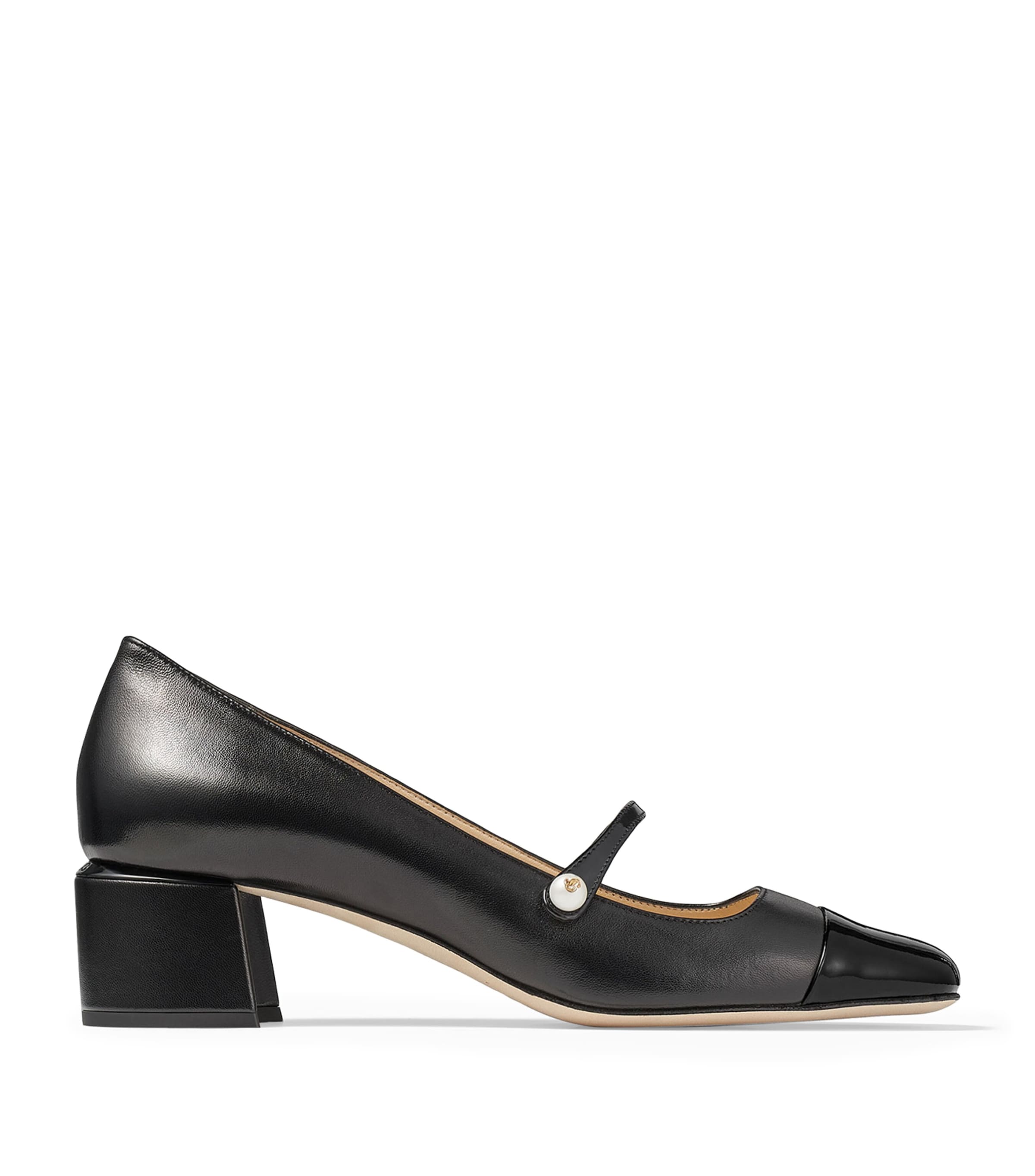 Shop Jimmy Choo Elisa 45 Leather Mary Jane Pumps