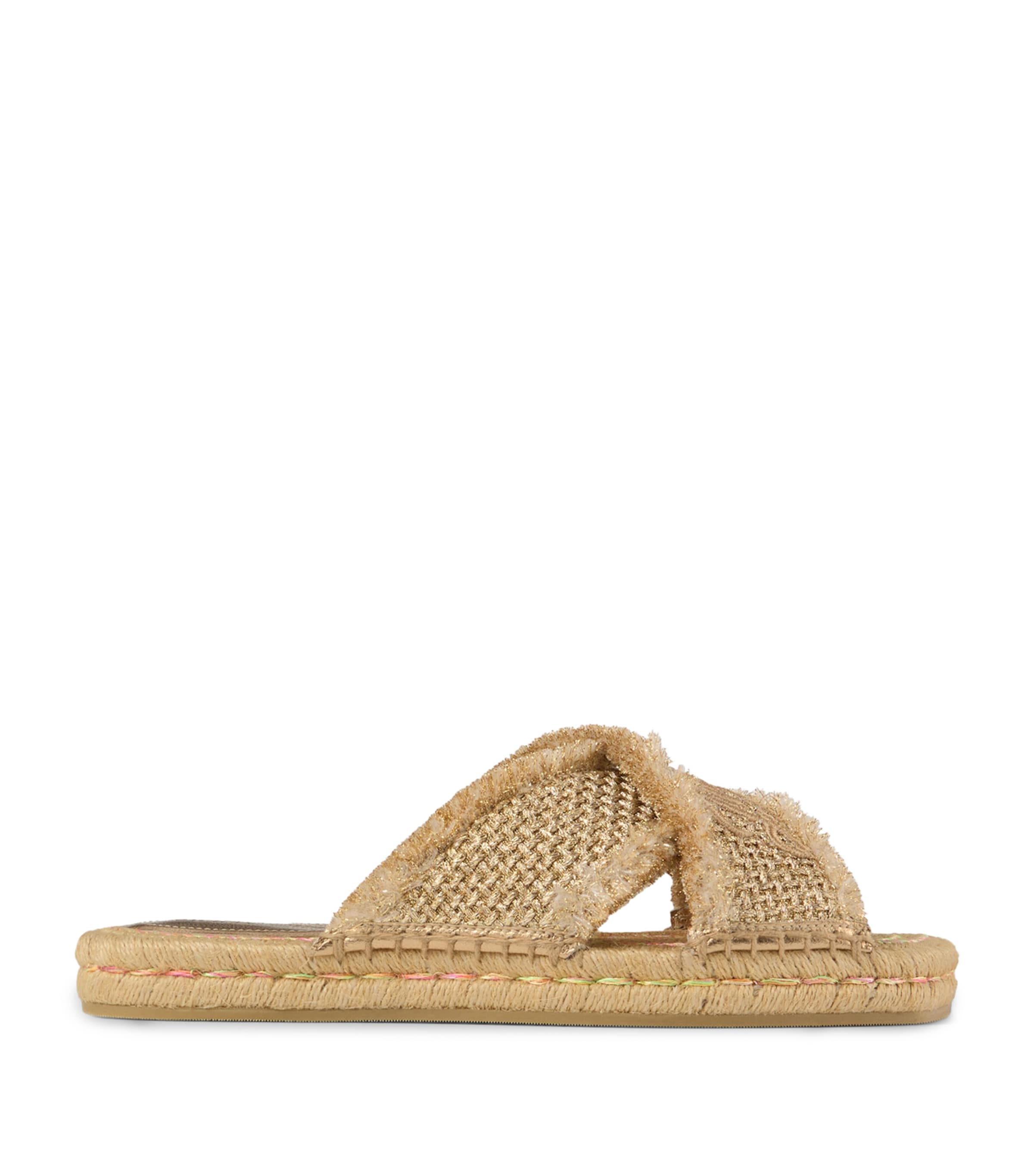 Shop Jimmy Choo Raffia Aciel Sandals In Gold